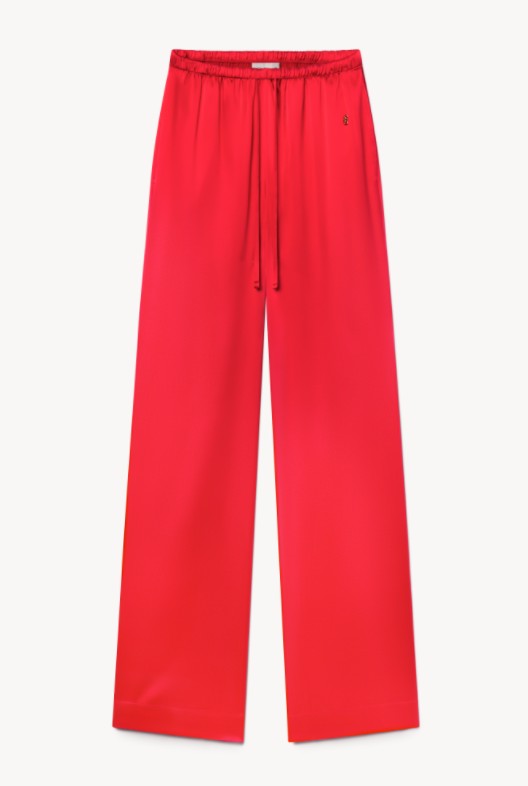 Brody Silk Pant - Rouge