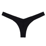 Uno Bikini Bottom - Black Rib