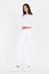Verona Crop Shirt - White - BLVD