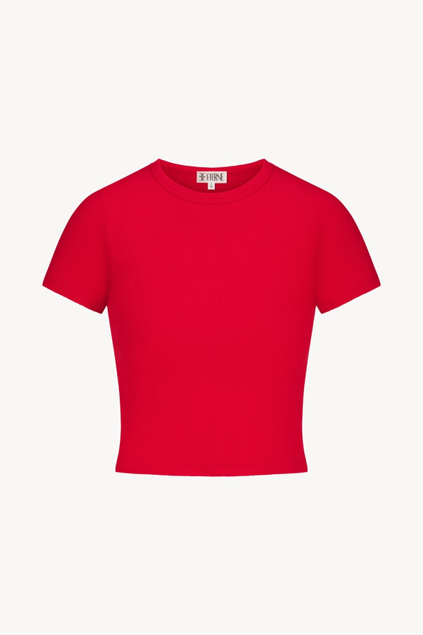 Short Sleeve Baby Tee - Rouge