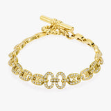Links Chain Bracelet - Gold Diamonds - BLVD