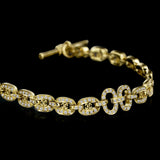 Links Chain Bracelet - Gold Diamonds - BLVD
