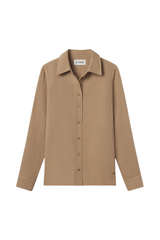 Constance Gauze Top - Taupe