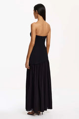 Blyth Strapless Dress - Black - BLVD