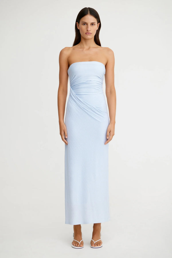 Coralie Strapless Dress - Powder Blue
