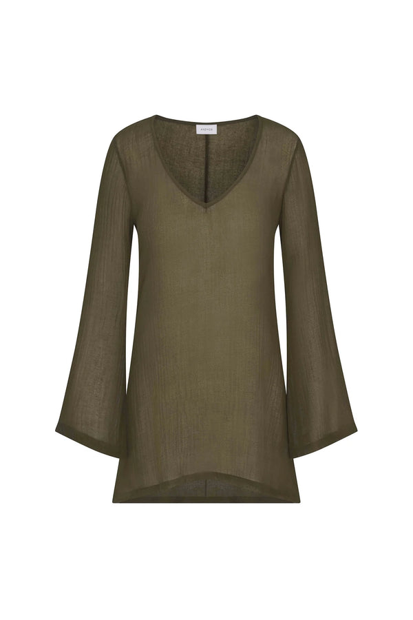 Bell Sleeve Tunic - Cypress