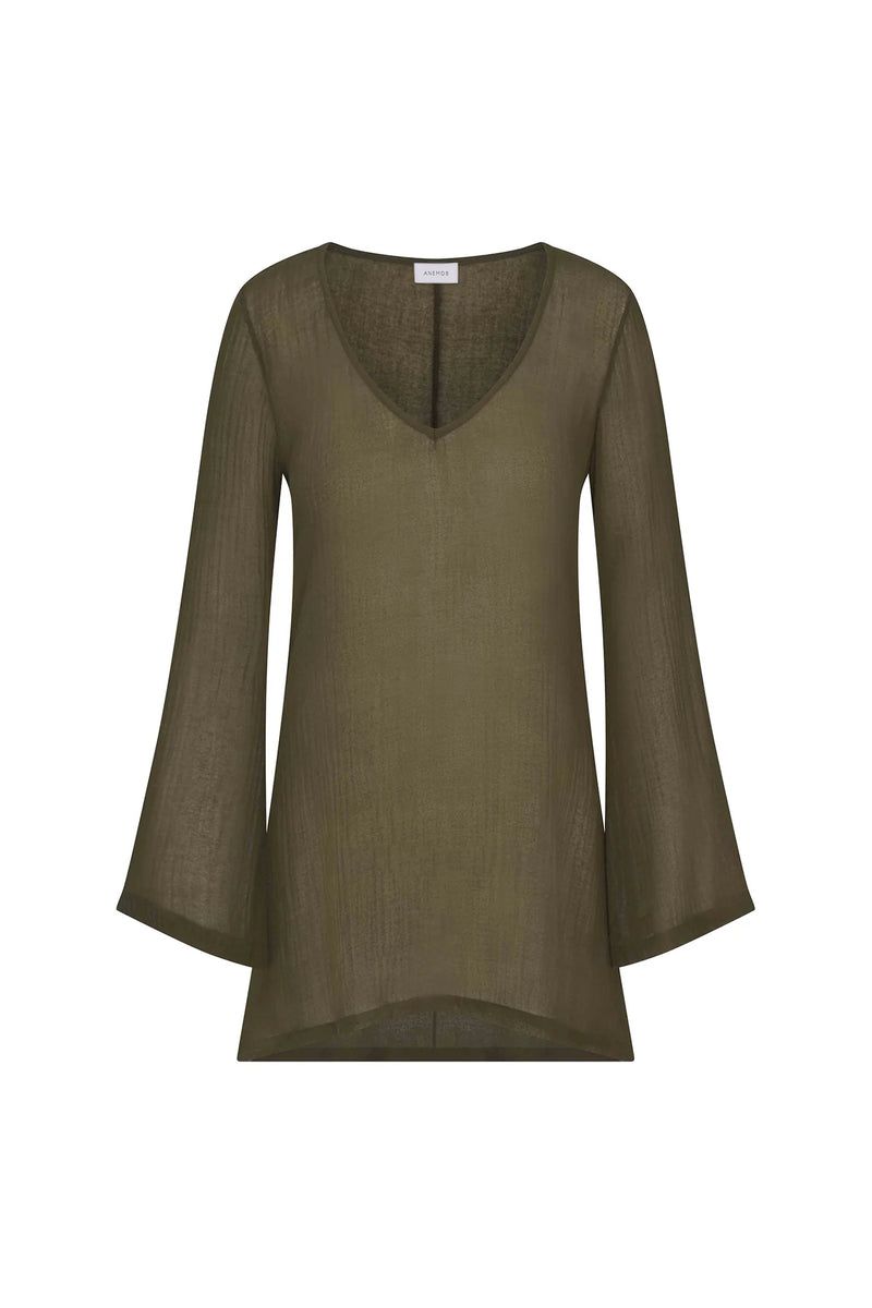 Bell Sleeve Tunic - Cypress