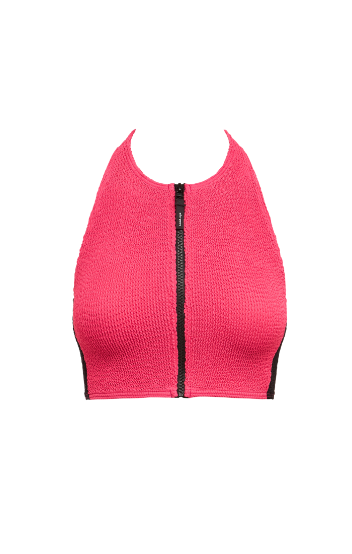 Splice Irina Crop - Raspberry/Black