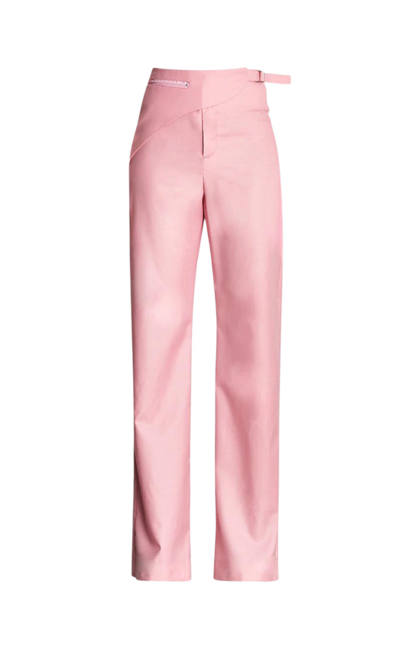 Ally Buckle Trouser - Baby Pink