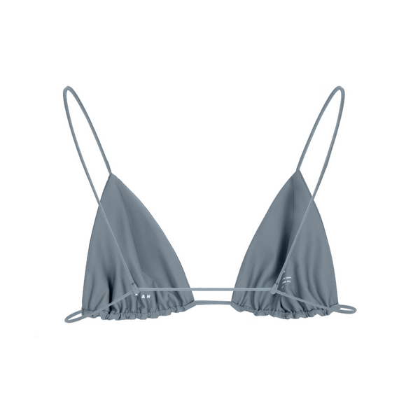 Fine Strap Triangle Top - Grey