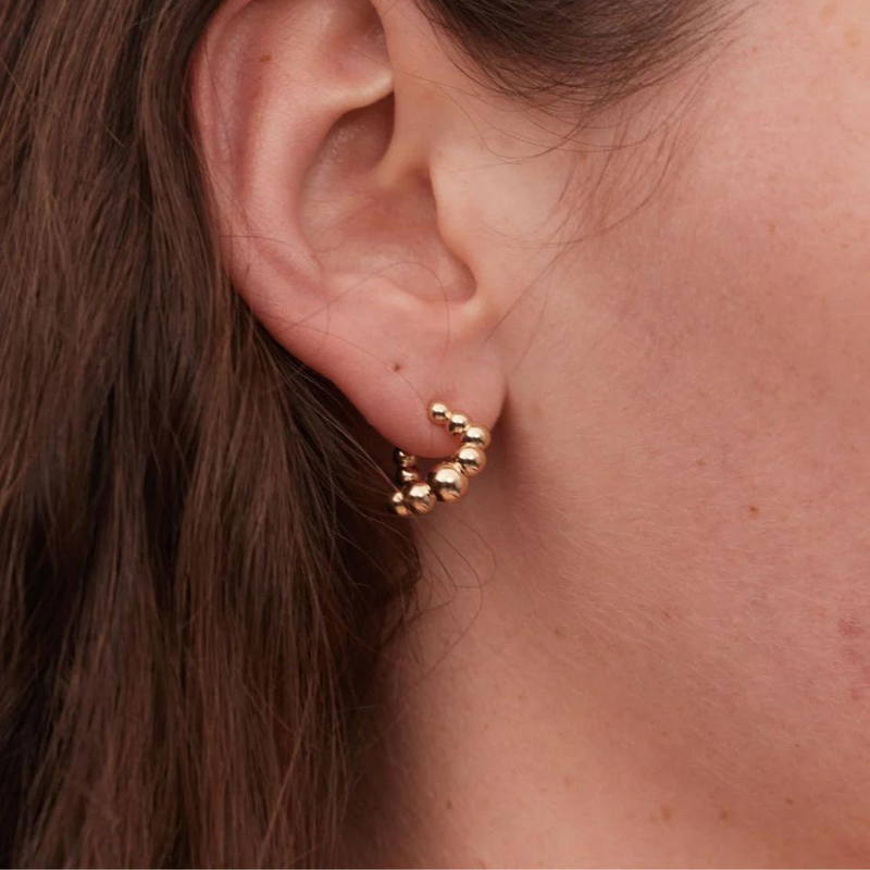 Fizzy Hoops Small - Gold Plated