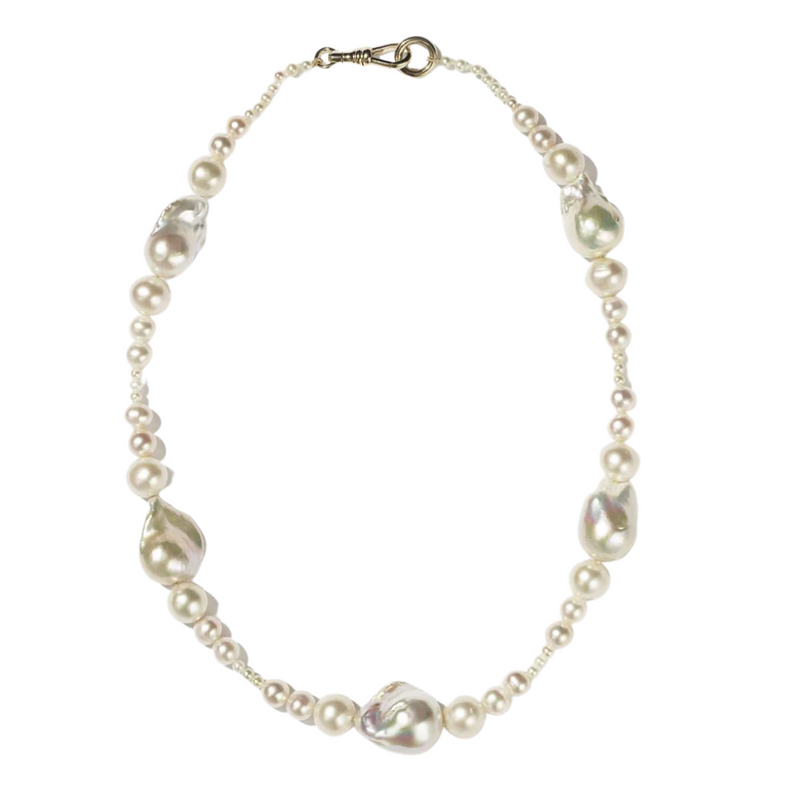 Bon Bon Pearl Necklace - 9ct Gold