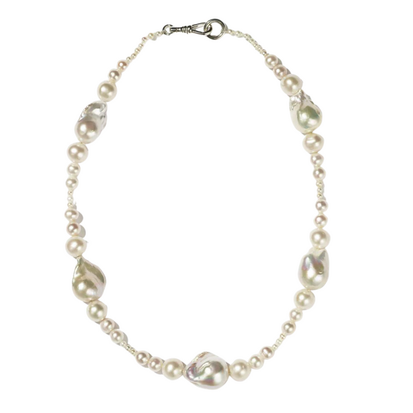 Bon Bon Pearl Necklace - Sterling Silver
