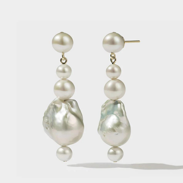 Bon Bon Pearl Earrings - 9ct Gold