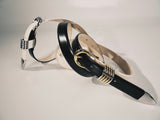 Hollyhock Mixed Metal - Black / Silver & Gold
