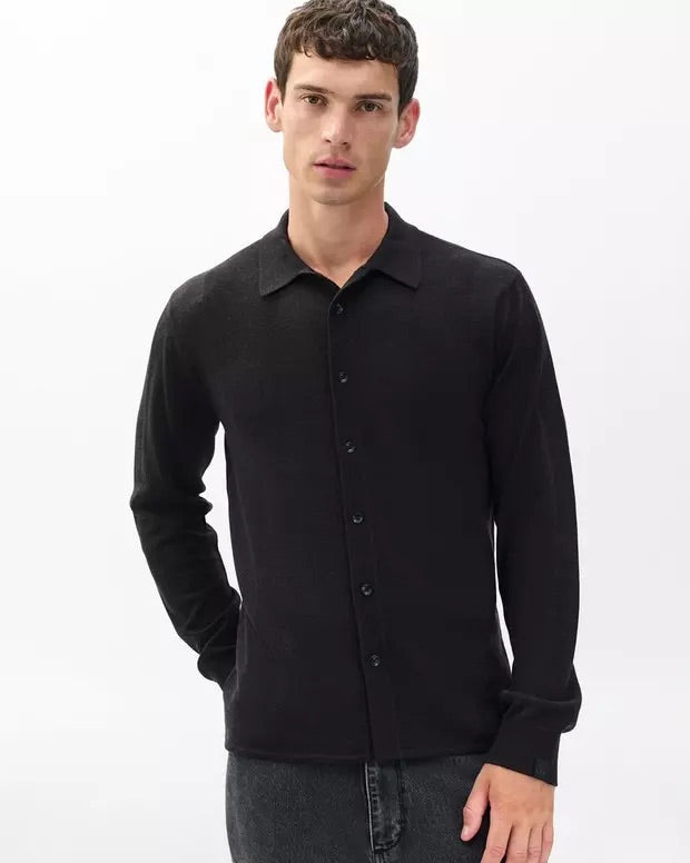 Crawford Button Up - Dark Brown