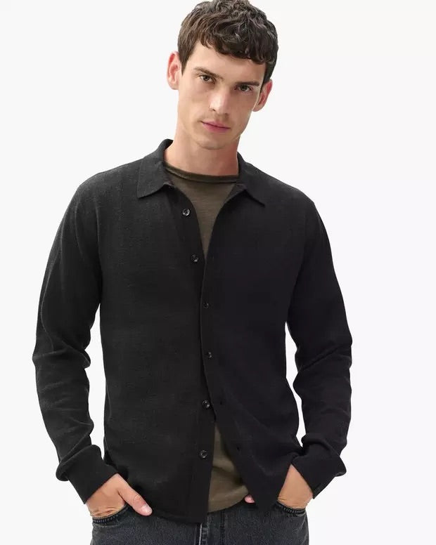 Crawford Button Up - Dark Brown