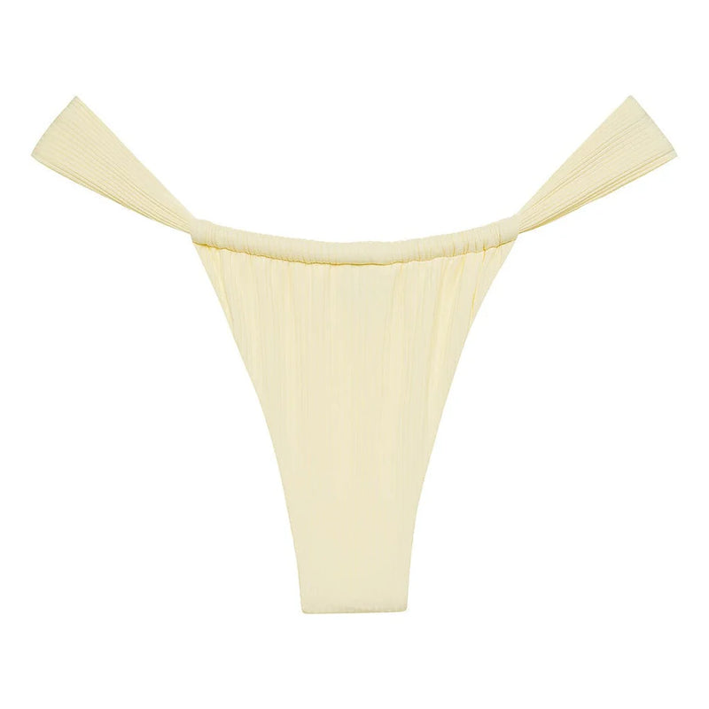 Sandra Bikini Bottom - Cream Rib