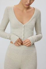 Cropped Cardigan - Oatmeal