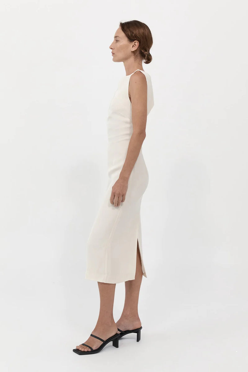 st agni cut out midi dress St. Agni | Bateau Cut Out Dress