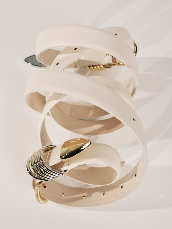 Hollyhock Mixed Metal - Ivory / Silver & Gold
