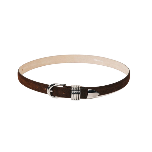 Hollyhock Suede - Chocolate / Silver