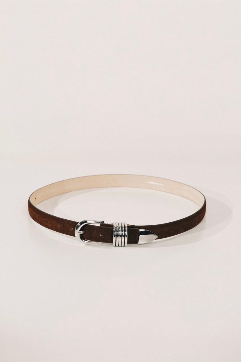 Hollyhock Suede - Chocolate / Silver