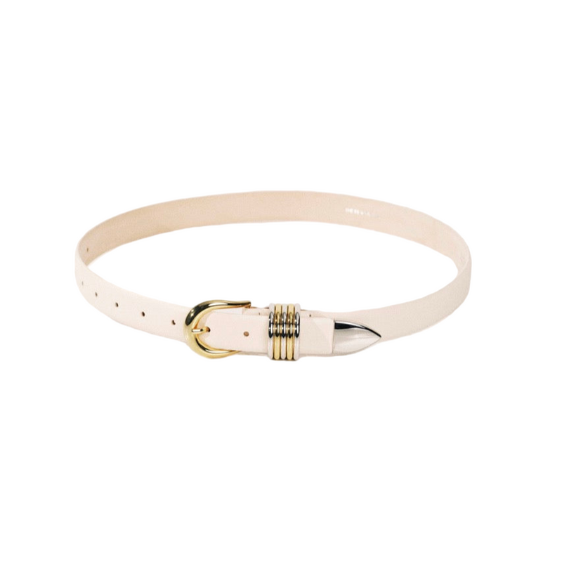 Hollyhock Mixed Metal - Ivory / Silver & Gold