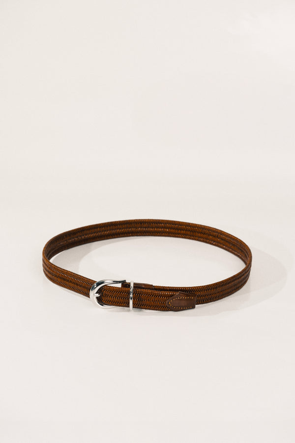 Hollyhock Loom Braided - Mahogany / Silver