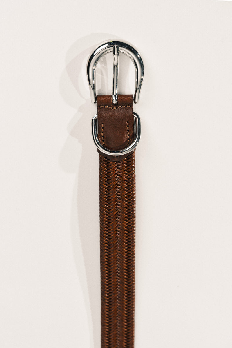 Hollyhock Loom Braided - Mahogany / Silver