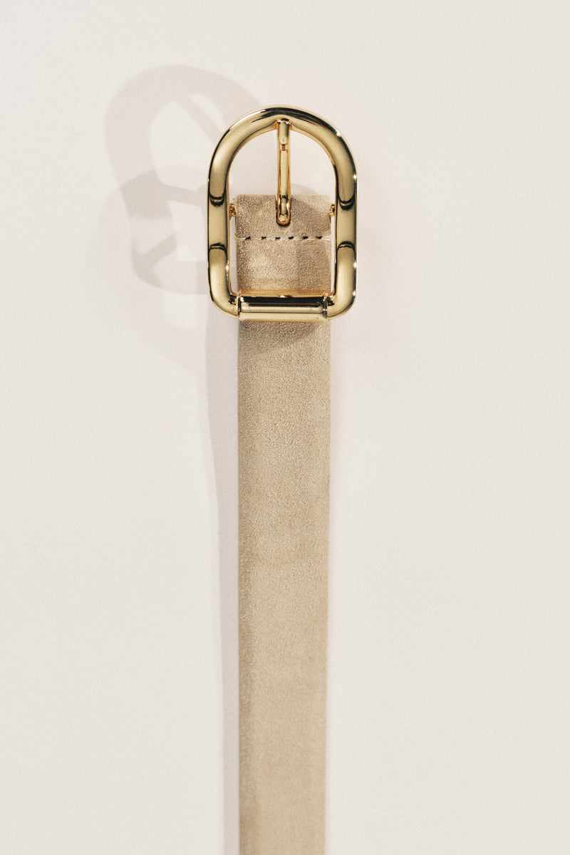 Mija Suede - Papyrus / Gold