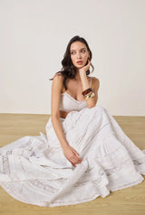 Lace Detail Bandeau - White - BLVD