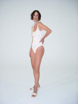 Embroidered Arpoador One-Piece - Bone - BLVD