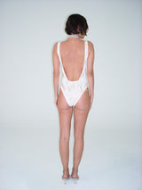 Embroidered Arpoador One-Piece - Bone - BLVD