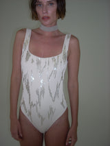 Embroidered Arpoador One-Piece - Bone - BLVD