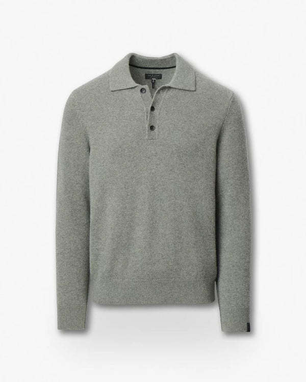 Declan Cashmere Polo - Army