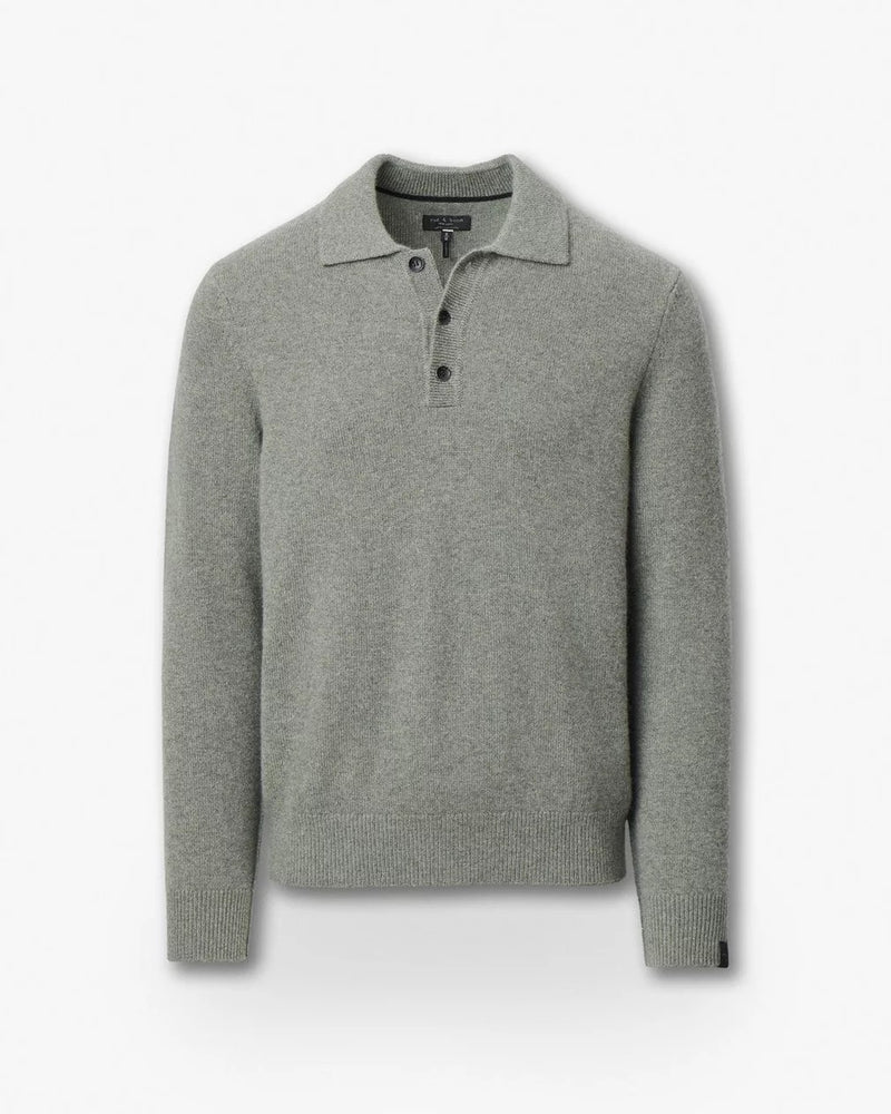 Declan Cashmere Polo - Army