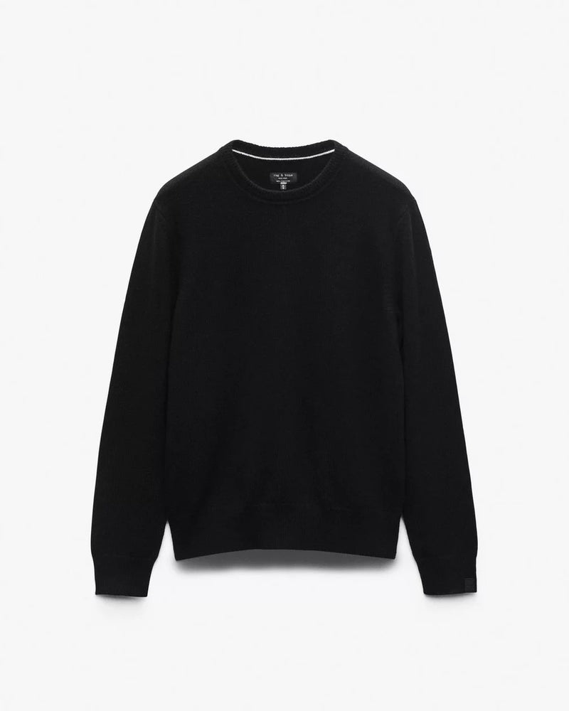 Declan Cashmere Crew - Black