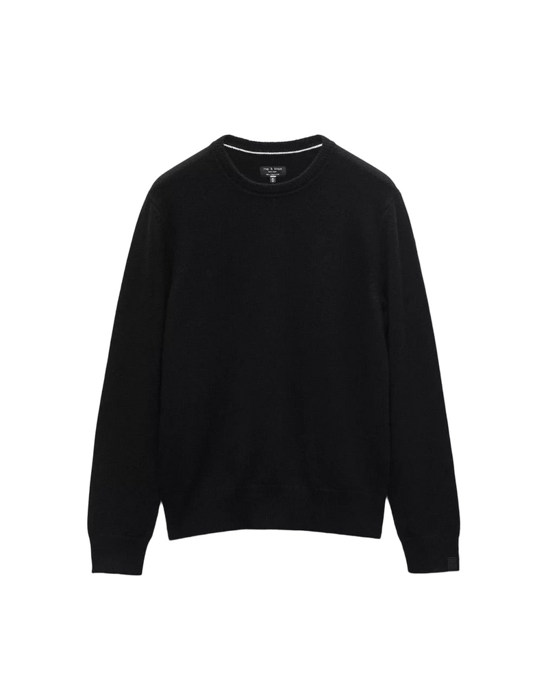 Declan Cashmere Crew - Black