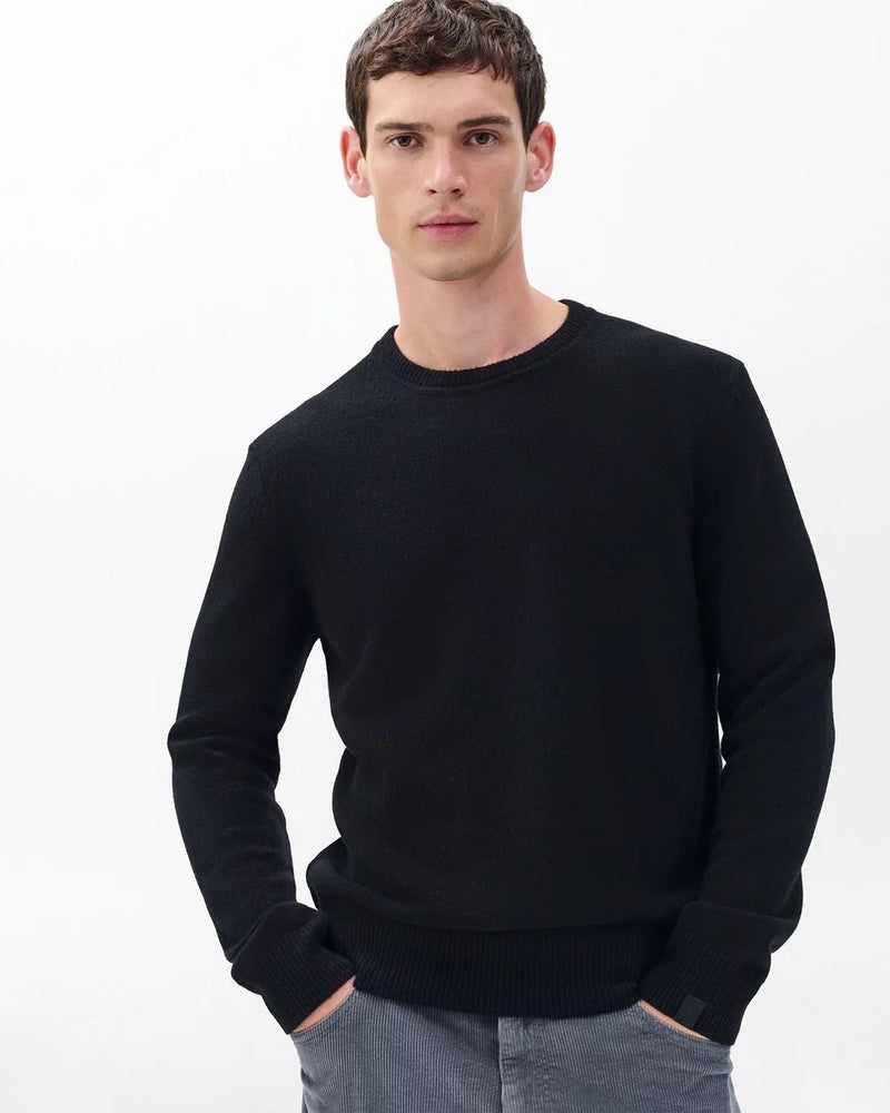 Declan Cashmere Crew - Black