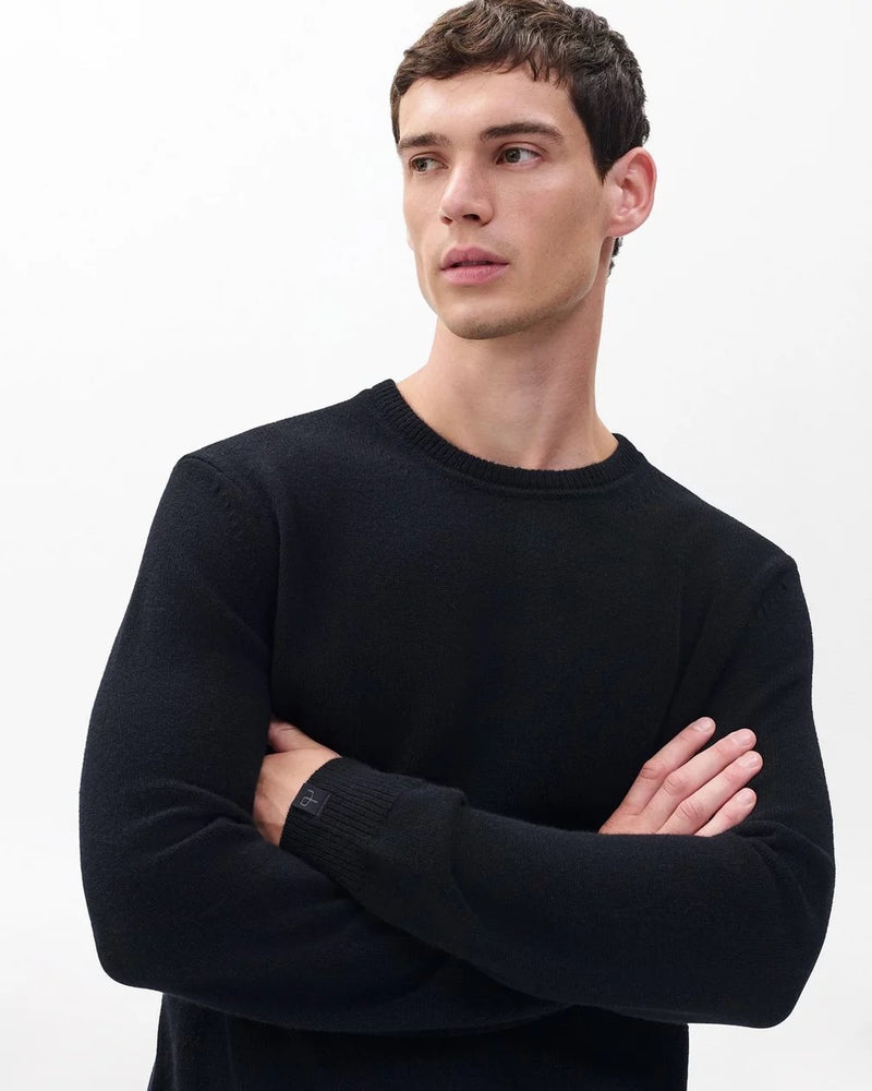 Declan Cashmere Crew - Black