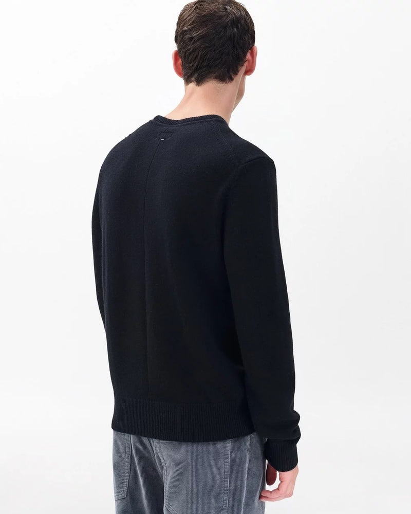 Declan Cashmere Crew - Black