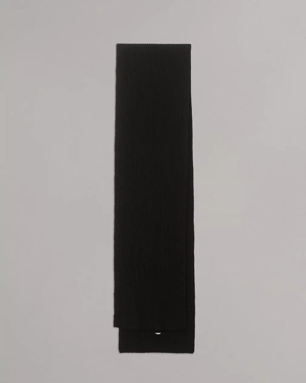 Downing Rib Cashmere Scarf - Black