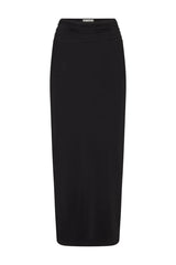 Elsa Midi Skirt - Liquid Jersey Black