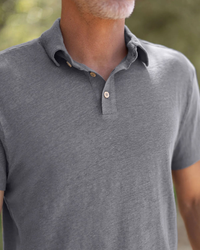 Knit Polo - Slate