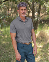 Knit Polo - Slate