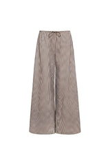 Pin Stripe Drawstring Pant - Espresso - BLVD