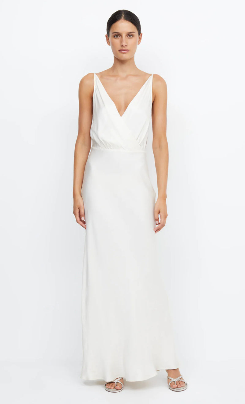 Adore V Maxi Dress - Cream