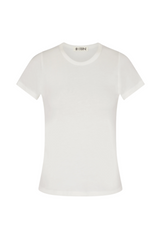 Fitted Crewneck S/S T-Shirt - Ivory