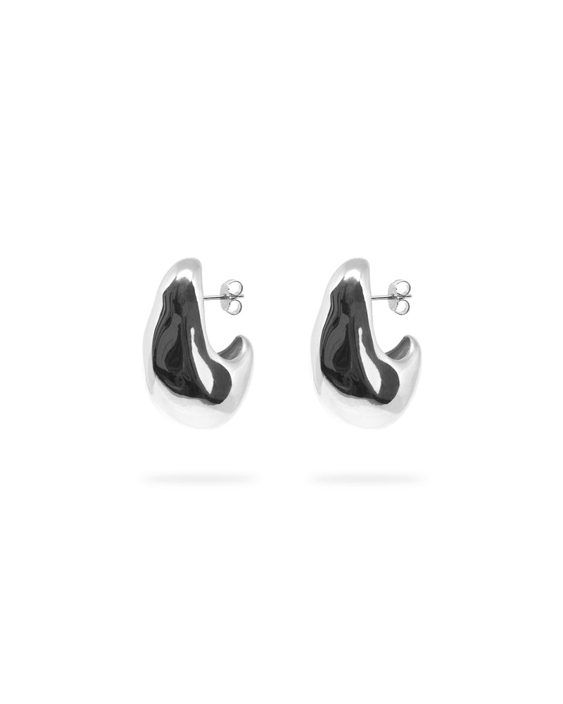 Volume Hoop Large Silver